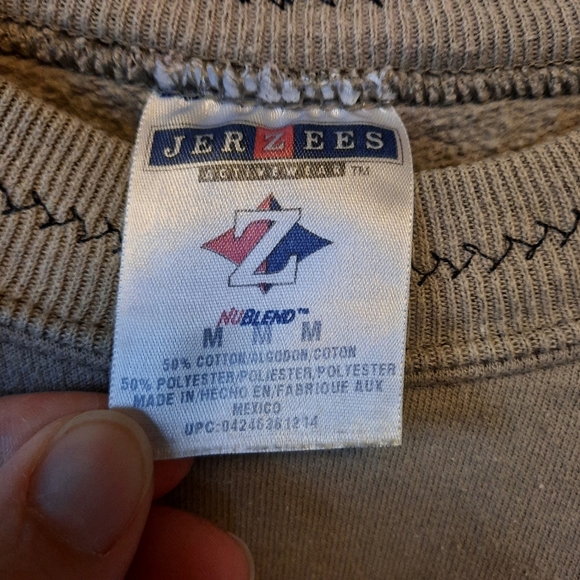 DIY Homemade Fall Themed Jerzees Tan Cropped Crewneck Sweatshirt Size Medium - Picture 10 of 14